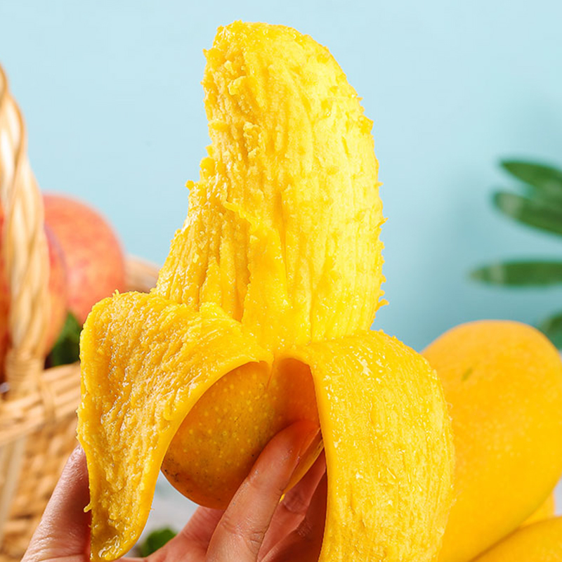 台灣同城配送台灣金煌芒特大金煌芒果新鮮水果當季現摘青甜心芒水仙芒大果單果400g-600g熱帶水果孕婦水果