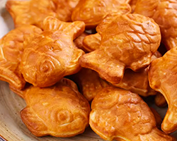 韓式鲷魚燒鲫魚餅稠魚豆沙餡奶油夾心蛋糕小魚餅兒童零食網紅街頭小吃台灣同城配送