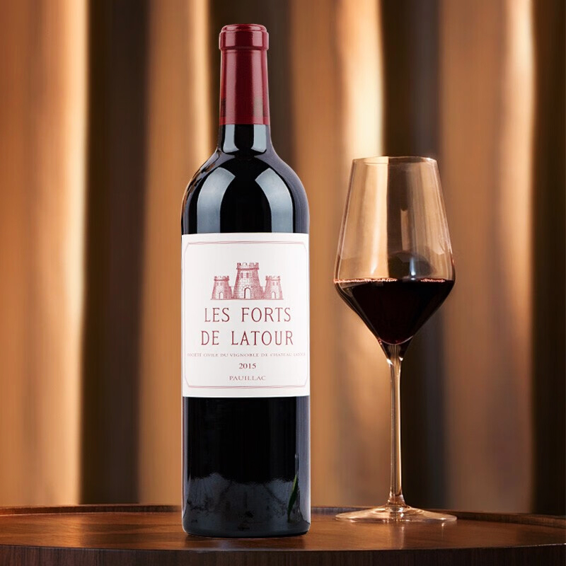 拉圖酒莊（CHATEAU LATOUR）副牌2015年幹紅葡萄酒750mL進口紅酒台灣同城配送