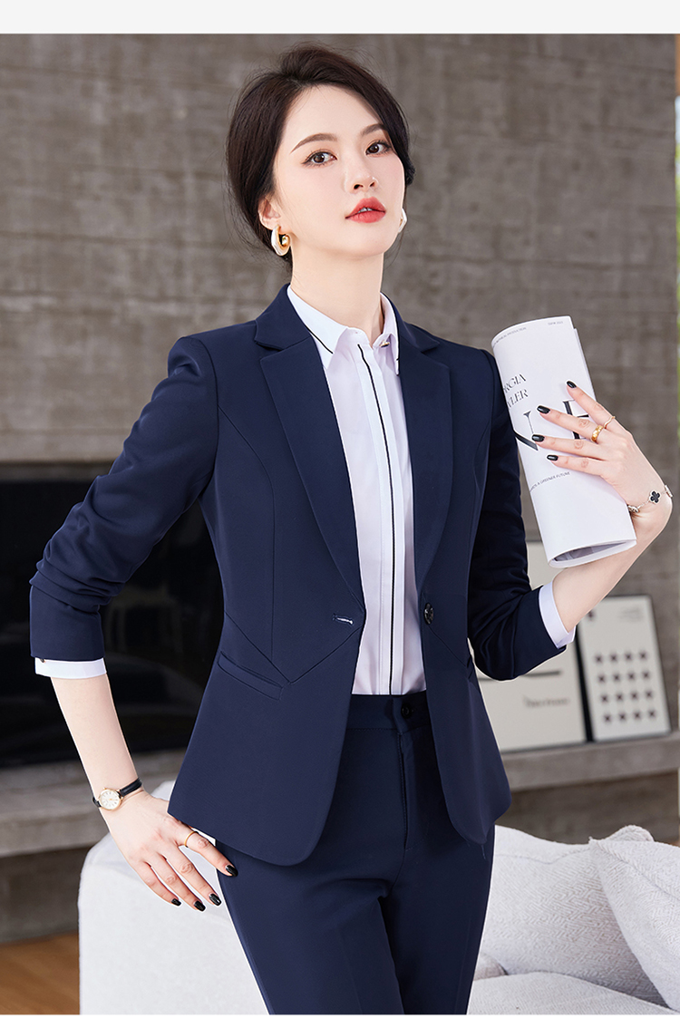 職業裝西裝套裝面試西服女裝幹練氣質工裝正裝短袖工作服夏季薄款