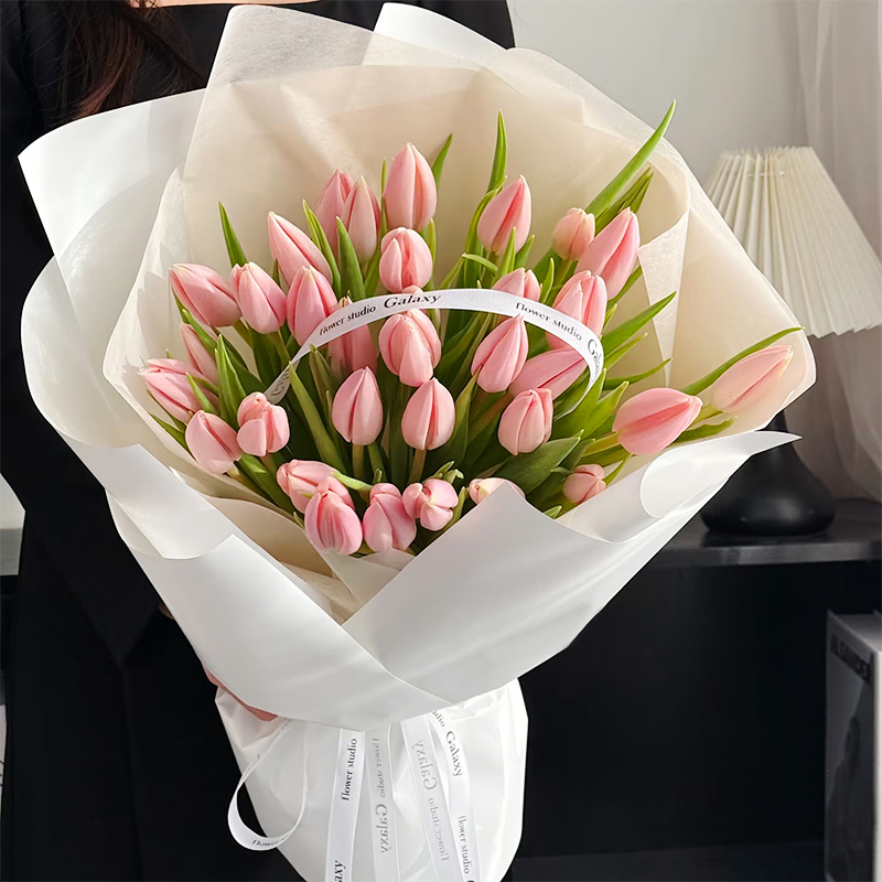 【荷妳在一起】台灣同城配送鮮花多巴胺郁金香搭花束鮮花速遞表白生日禮物送閨蜜女友