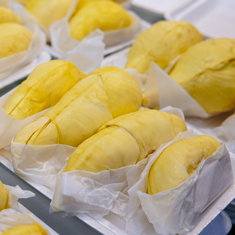 台灣同城配送泰國越南進口金枕頭榴蓮新鮮果整箱長柄榴蓮金枕頭進口A果整個帶殼熱帶水果 