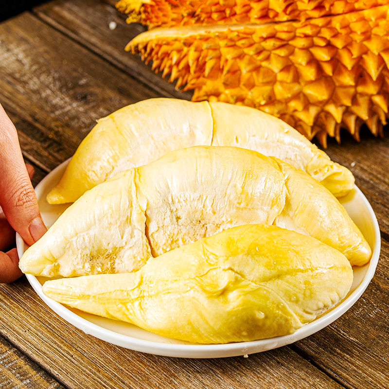 台灣同城配送泰國越南進口金枕頭榴蓮新鮮果整箱長柄榴蓮金枕頭進口A果整個帶殼熱帶水果 